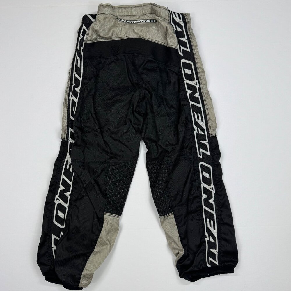 O’Neal Racing Elements Kids Kevlar Motocross Pants 8T/10T Black Gray - Picture 2 of 10